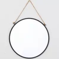 Okrúhle zrkadlo FI29cm čierne