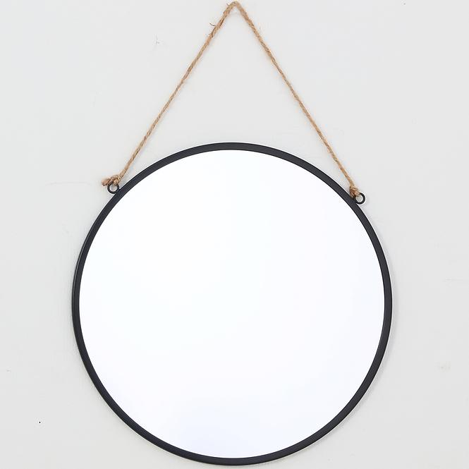 Okrúhle zrkadlo FI29cm čierne