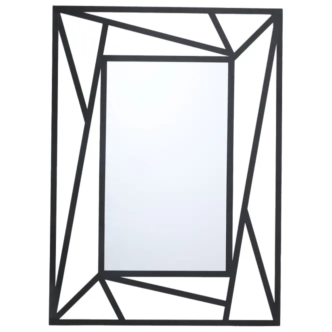 Dekoratívne zrkadlo 69cm x 95cm čierne,2
