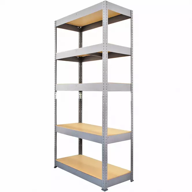 Regál kovový skladovací pozinkovaný 194x100x50 cm – 5 políc/300 kg