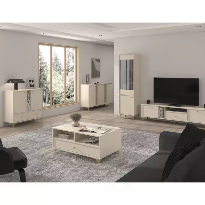 Komoda Tokyo 1  2D pieskovo béžová 822