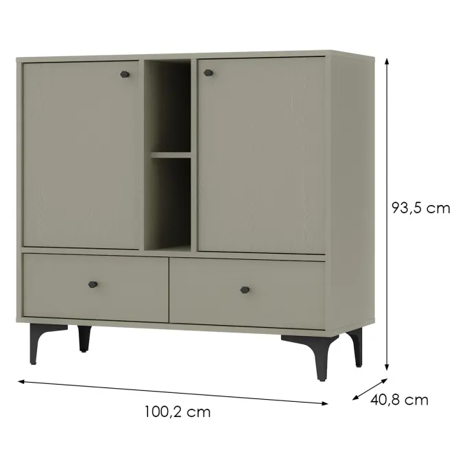 Komoda Tokyo 1  2F 2S eukalyptus 825,2
