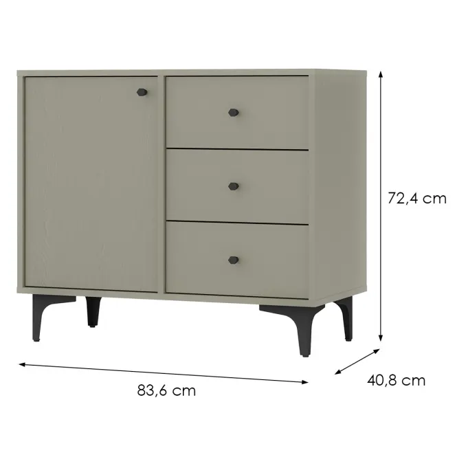 Komoda Tokyo 1  1F 3S eukalyptus 814,2
