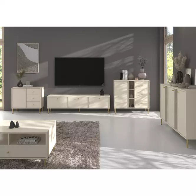 Komoda Tokyo 2  3D pieskovo béžová 823