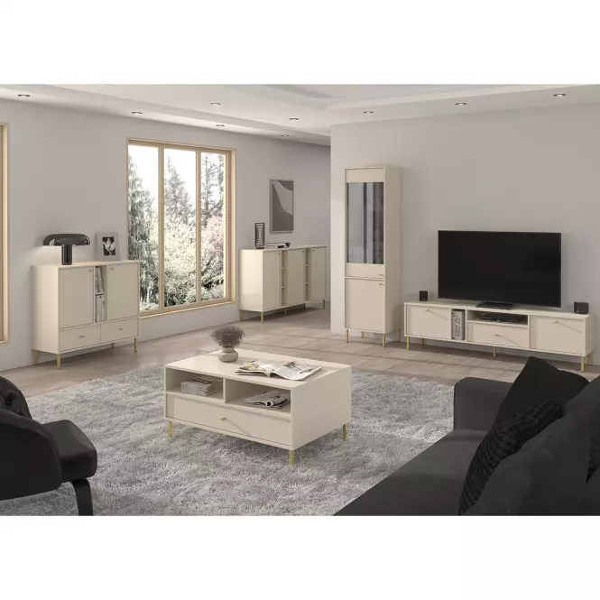 Komoda Tokyo 2  3D pieskovo béžová 823