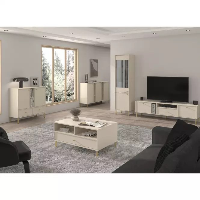 Komoda Tokyo 2  2D pieskovo béžová 822