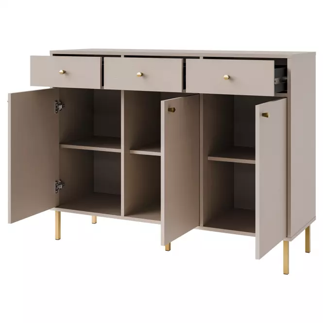 Komoda Tokyo 2  3F 3S pieskovo béžová 827