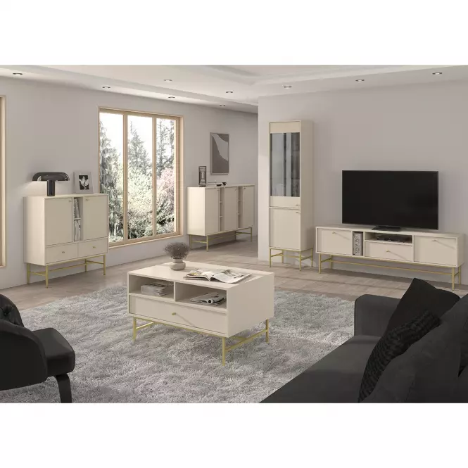 Komoda Tokyo 3  3D pieskovo béžová 823