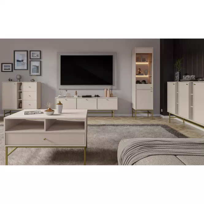 Komoda Tokyo 3  3D pieskovo béžová 823