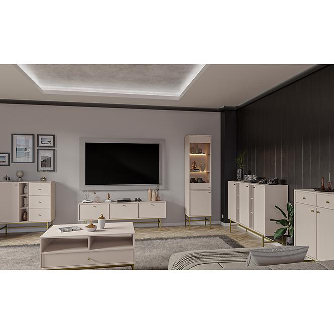 Komoda Tokyo 3  3D pieskovo béžová 823