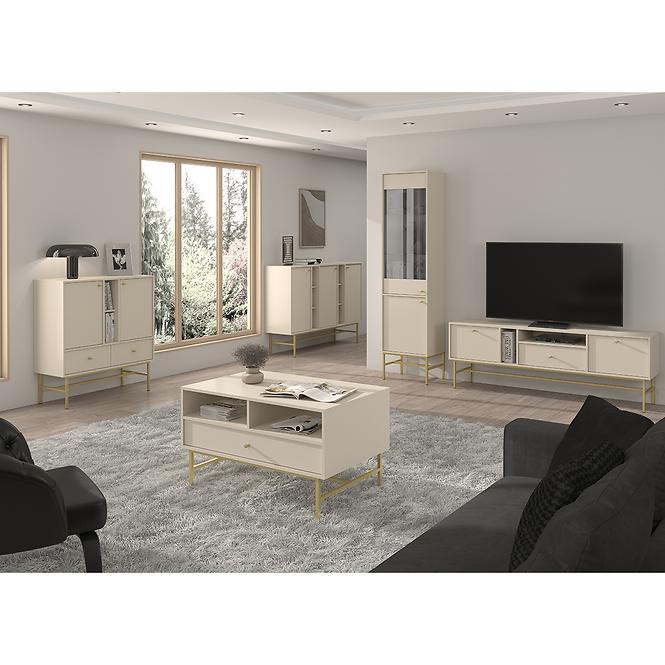 Komoda Tokyo 3  2F 2S pieskovo béžová 825