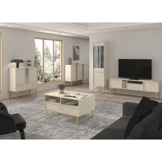 Komoda Tokyo 3  2F 2S pieskovo béžová 825,16