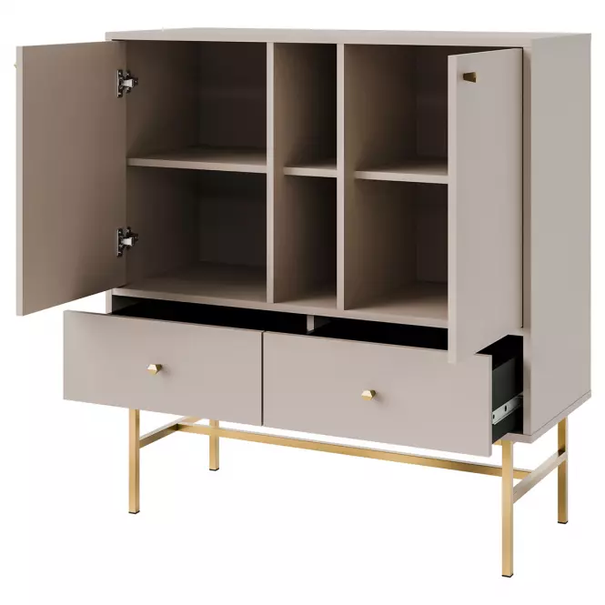 Komoda Tokyo 3  2F 2S pieskovo béžová 825