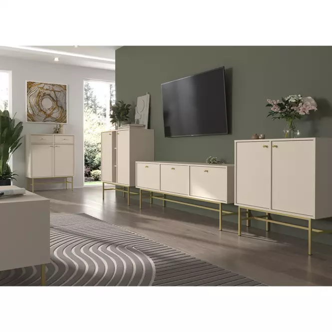 Komoda Tokyo 3  2F pieskovo béžová 812