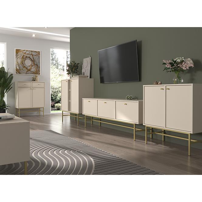 Komoda Tokyo 3  2F 2S pieskovo béžová 826,17
