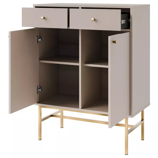 Komoda Tokyo 3  2F 2S pieskovo béžová 826
