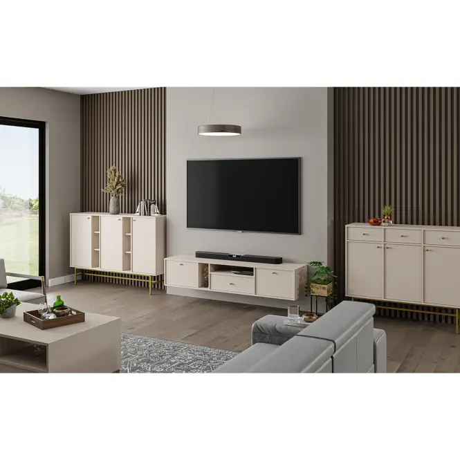 Komoda Tokyo 3  3F 3S pieskovo béžová 827,17