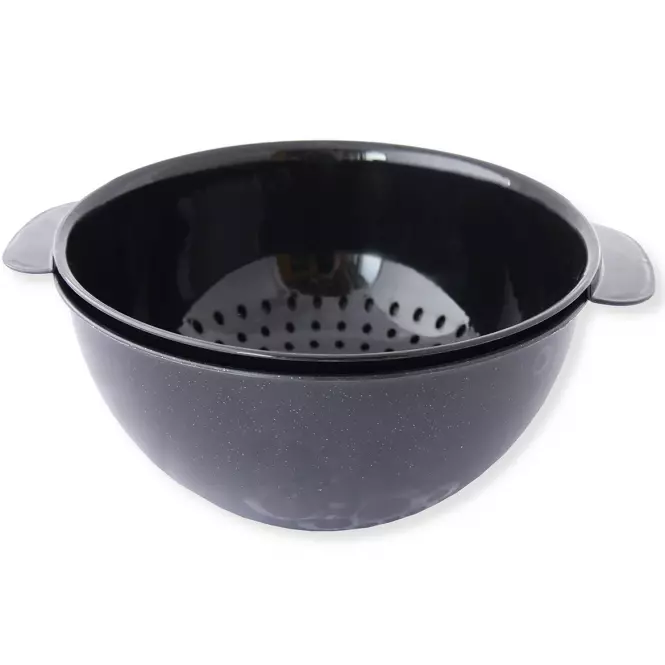 Cedidlo + miska Bable čierna 3l