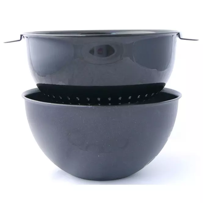 Cedidlo + miska Bable čierna 3l