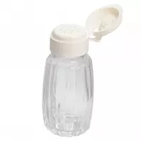 Sklenená korenička s vekom  50 ml biela