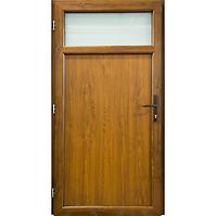 Dvere vchodové Easy Eco D17 90L zlatý dub