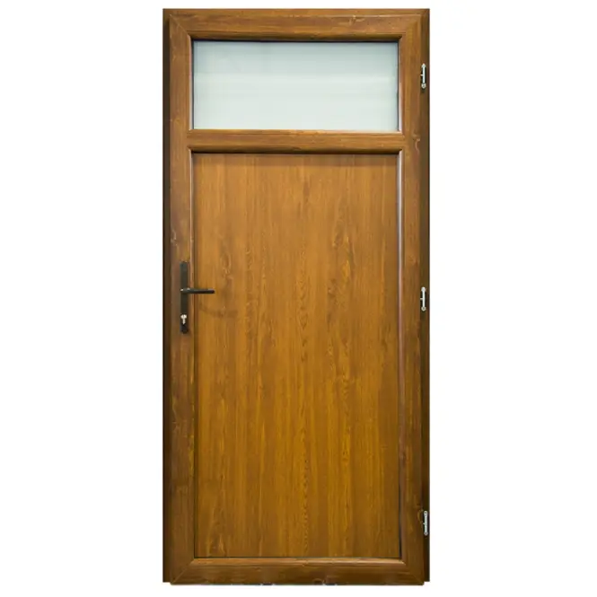 Dvere vchodové Easy Economy D17 90P zlatý dub