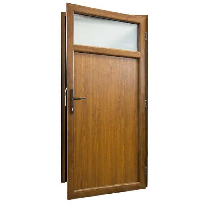Dvere vchodové Easy Economy D17 90P zlatý dub