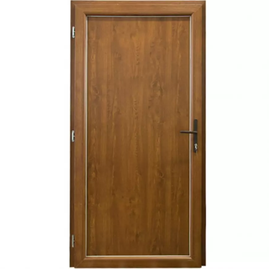 Dvere vchodové Larino Eco D18 90L zlatý dub