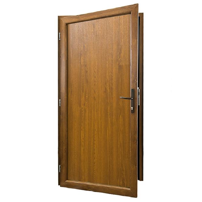 Dvere vchodové Larino Eco D18 90L zlatý dub