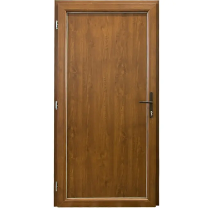 Dvere vchodové Larino Economy D18 90L zlatý dub