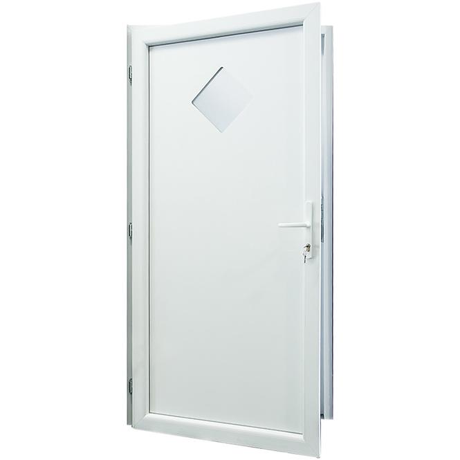 Dvere vchodové Madeleine Eco D19 90L biele