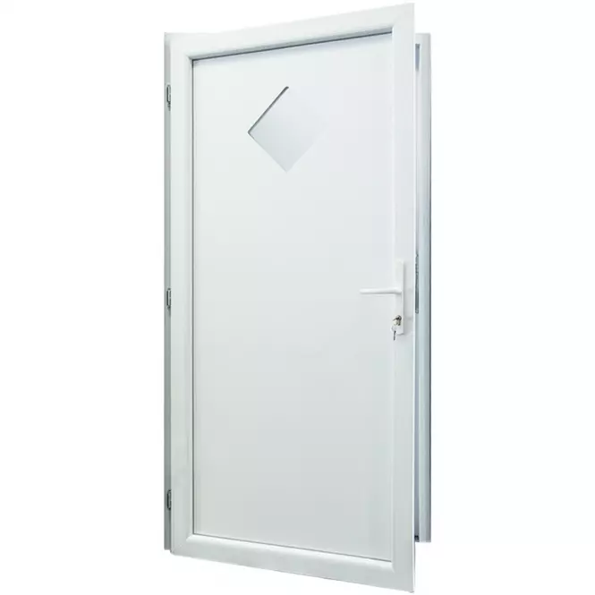 Dvere vchodové Madeleine Eco D19 90L biele,2
