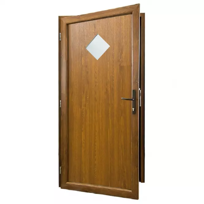 Dvere vchodové Madeleine Eco D19 90L 98x198x6 zlatý dub,2