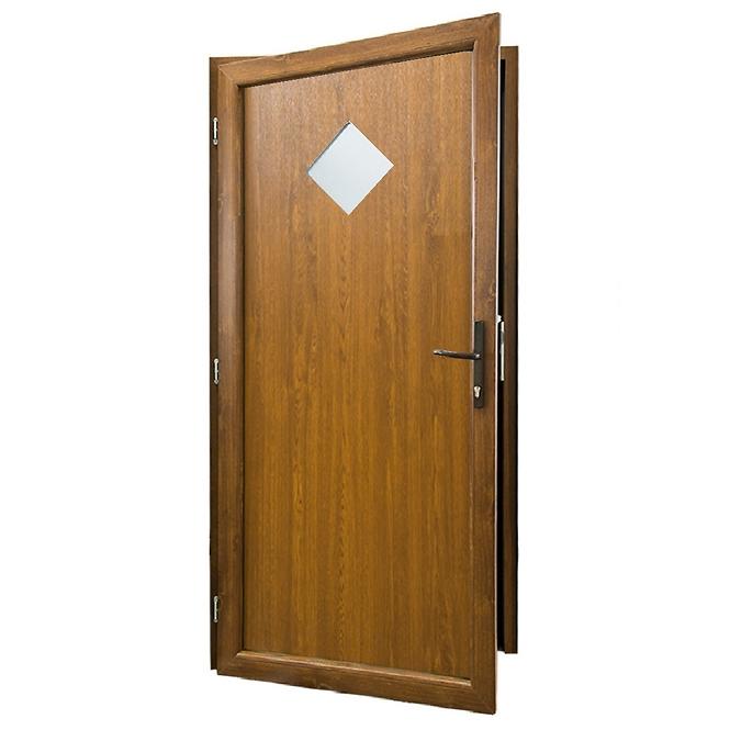 Dvere vchodové Madeleine Eco D19 90L 98x198x6 zlatý dub,2