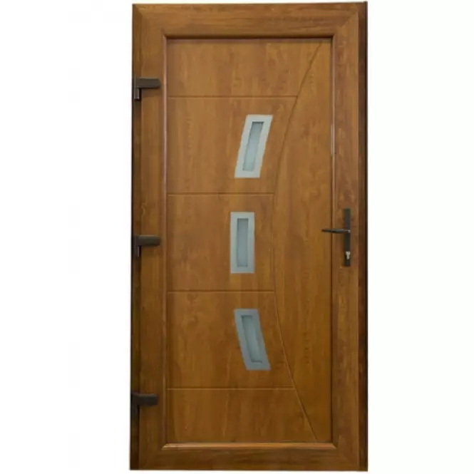 Dvere vchodové Candy D26 90L zlatý dub