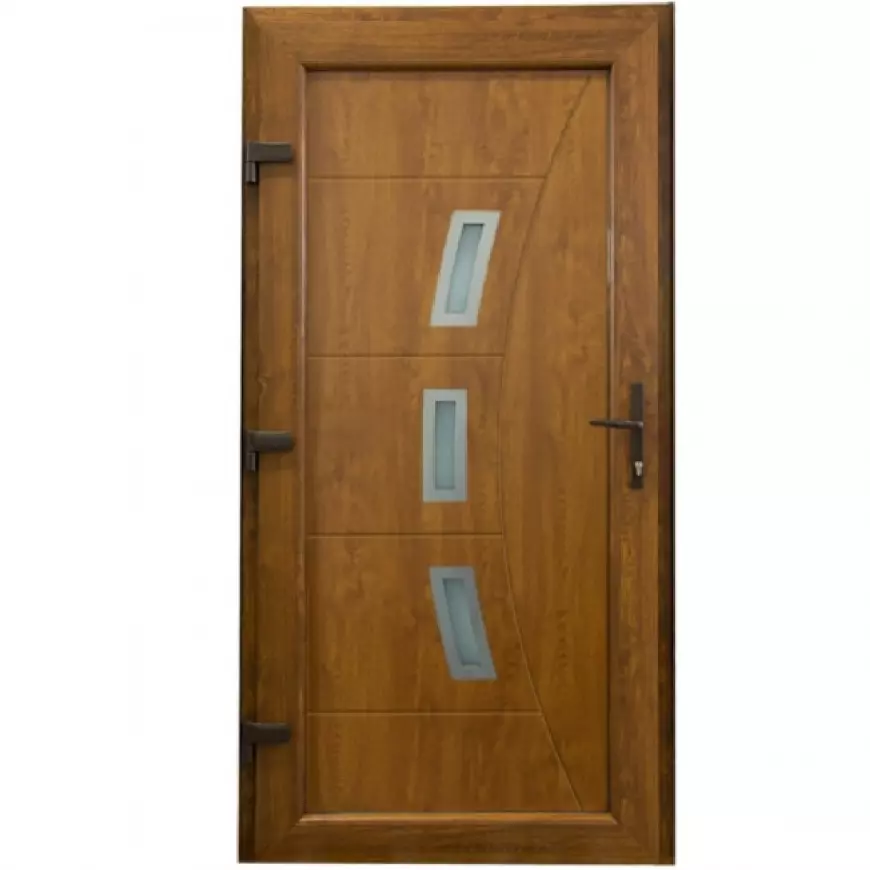 Dvere vchodové Candy D26 90L zlatý dub