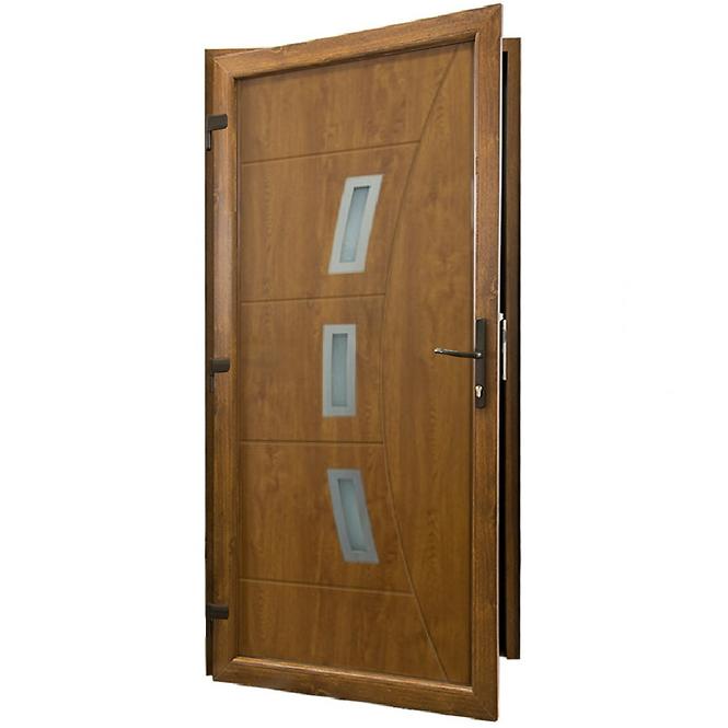 Dvere vchodové Candy D26 90L zlatý dub,2