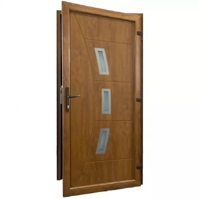 Dvere vchodové Candy D26 90P zlatý dub,2