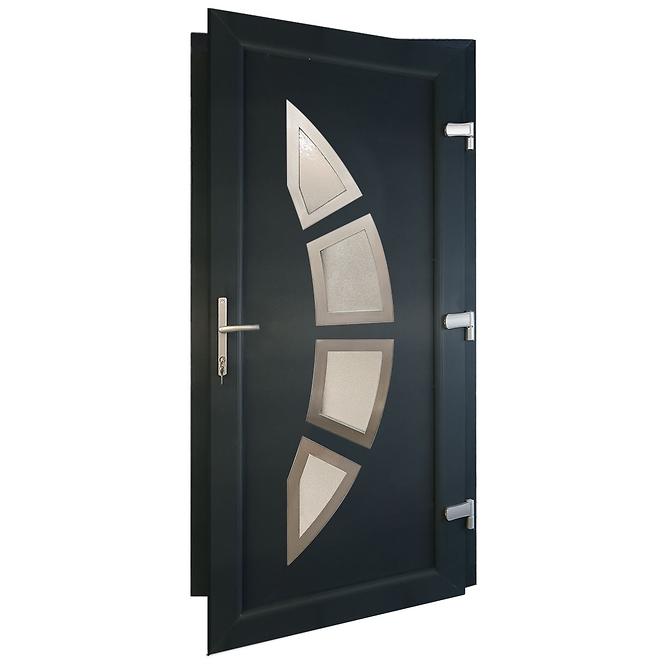 Dvere vchodové Zagrzeb D31 90P antracit,2