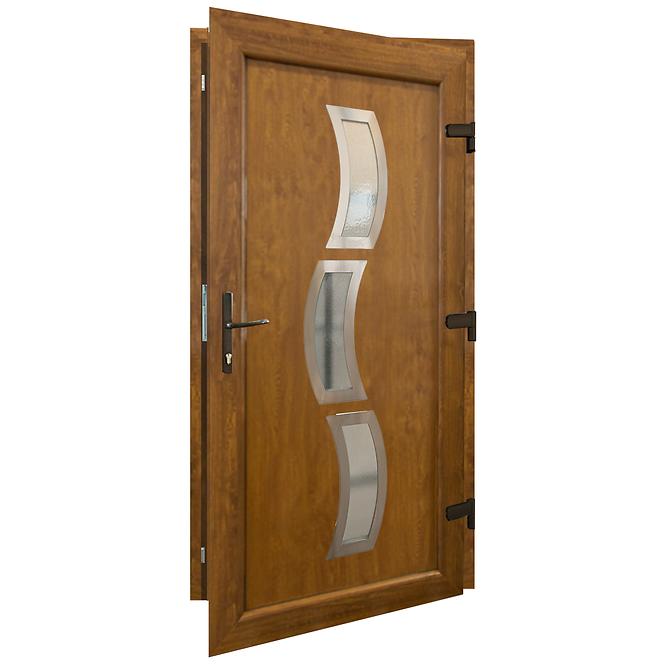 Dvere vchodové Osijek D32 90L zlatý dub,2