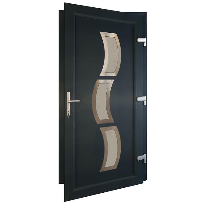 Dvere vchodové Osijek D32 90P antracit,2