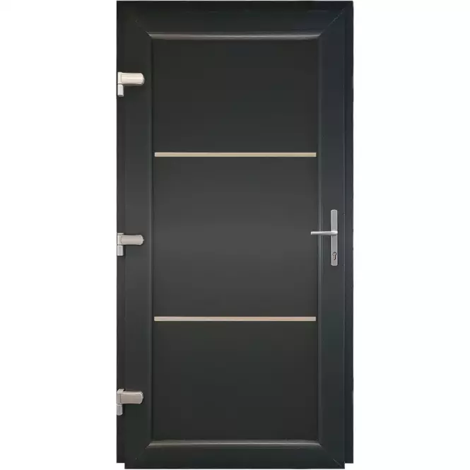 Dvere vchodové Split D35 98x198x7 90L antracit