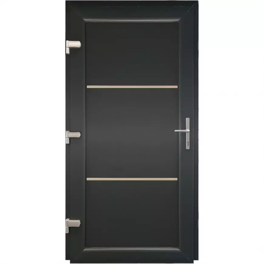 Dvere vchodové Split D35 98x198x7 90L antracit