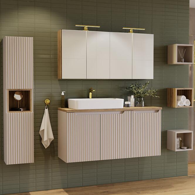 Skrinka do kúpeľne Nova 40 s košíkom kašmír,8