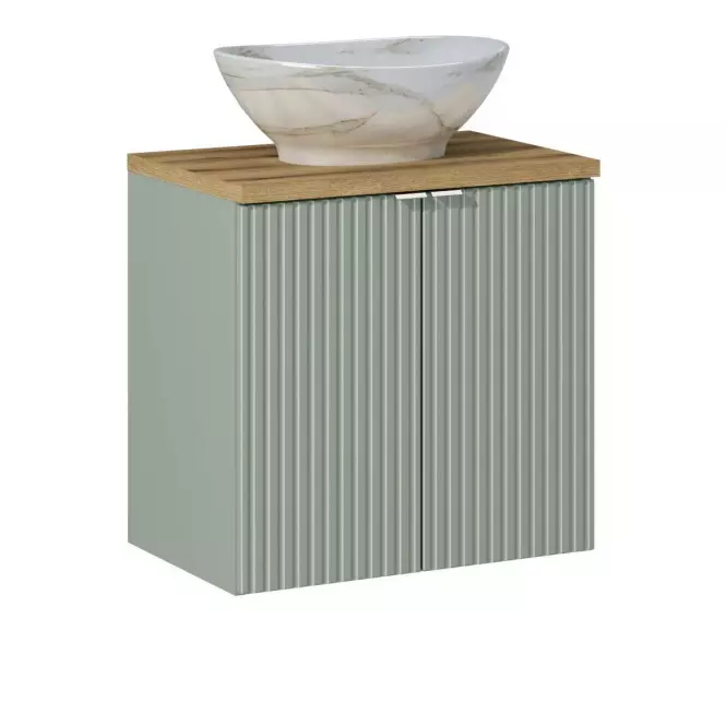 Kúpeľňová skrinka Line Reed Green 60 dvere šalvia,8