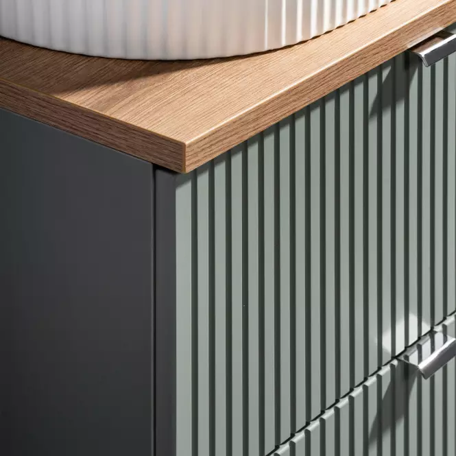 Kúpeľňová skrinka Line Reed Green 80 šalvia