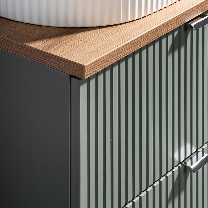 Kúpeľňová skrinka Line Reed Green 80 šalvia