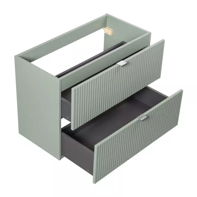 Kúpeľňová skrinka Line Reed Green 80 šalvia,3