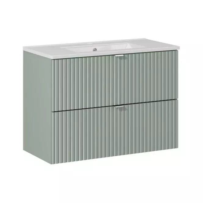 Kúpeľňová skrinka Line Reed Green 80 šalvia