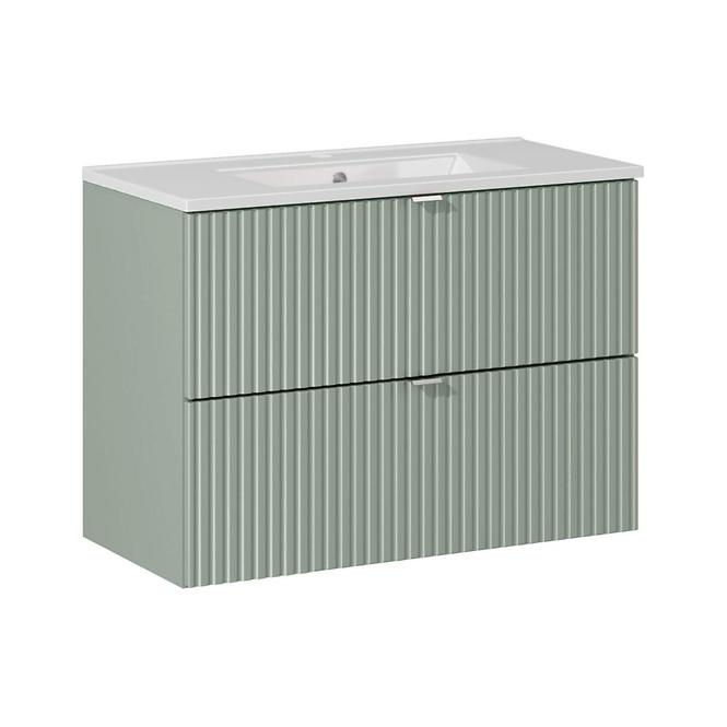 Kúpeľňová skrinka Line Reed Green 80 šalvia